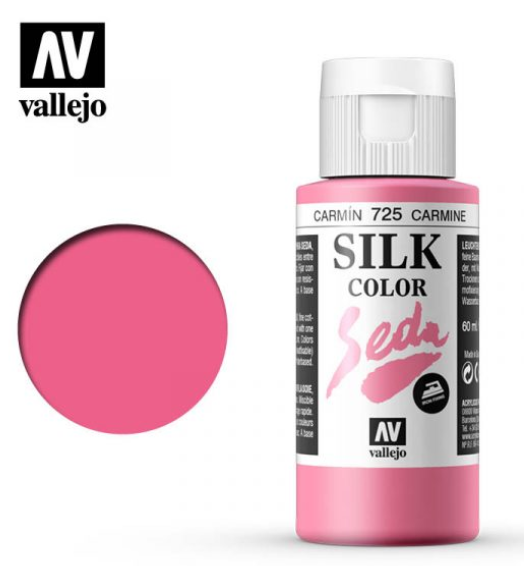 Carmine Vallejo Silk Color / Gutta