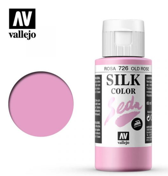 Old Rose Vallejo Silk Color / Gutta