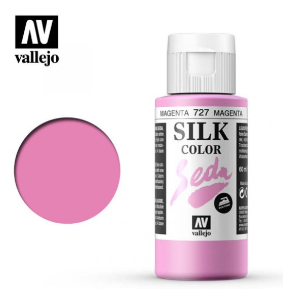 Magenta Vallejo Silk Color / Gutta