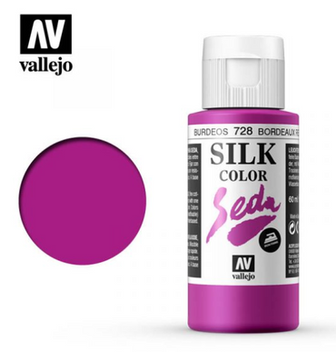 Bordeaux Red Vallejo Silk Color / Gutta