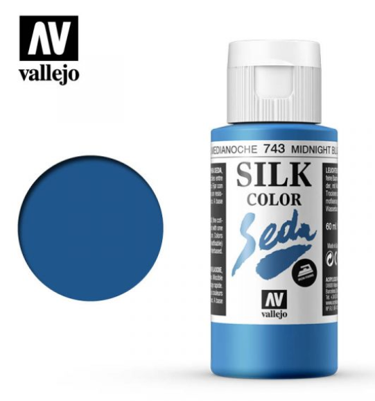 Midnight Blue Vallejo Silk Color / Gutta