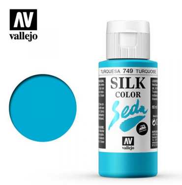Turquoise Vallejo Silk Color / Gutta