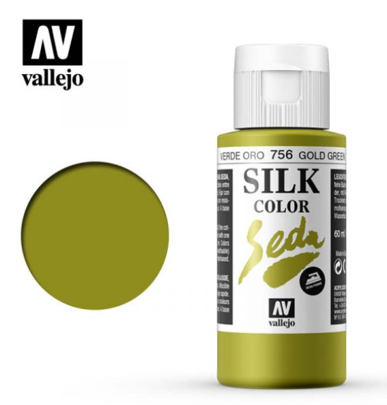 Gold Green Vallejo Silk Color / Gutta
