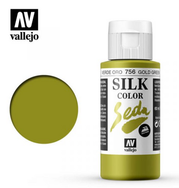 Gold Green Vallejo Silk Color / Gutta