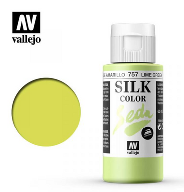 Lime Green Vallejo Silk Color / Gutta