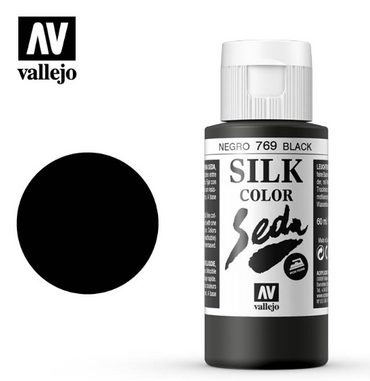 Black Vallejo Silk Color / Gutta