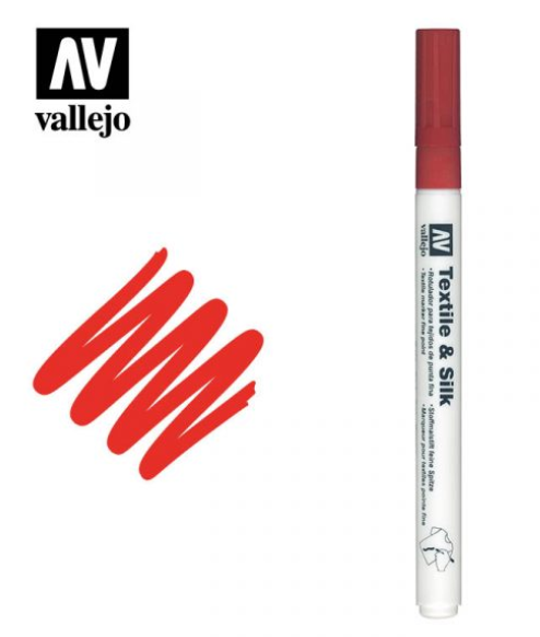 Red Vallejo Textile Marker