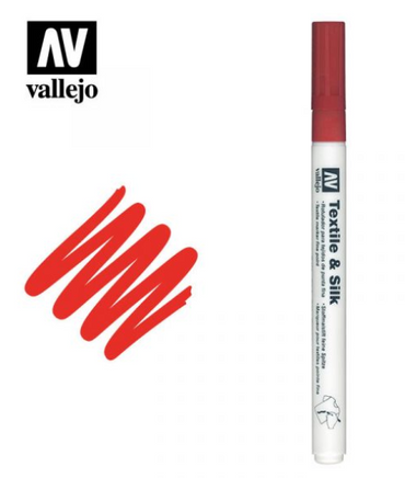 Red Vallejo Textile Marker