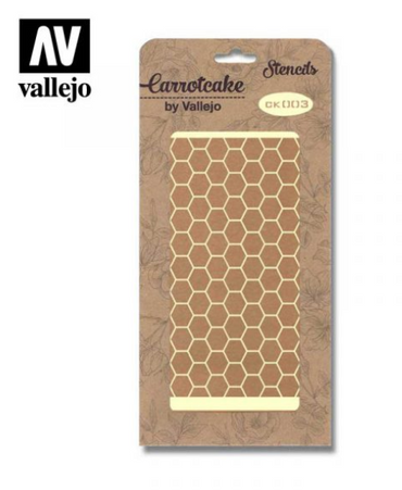 Bee Hexagons Vallejo Stencils