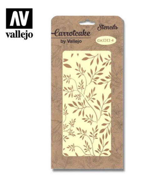 Delicate Leaves Vallejo Stencils