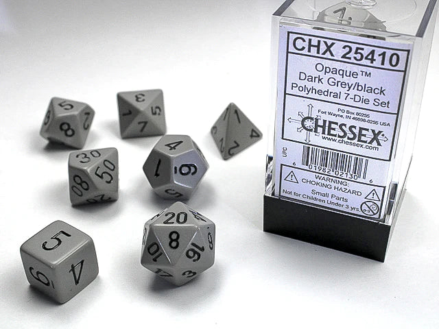 Chessex Opaque Polyhedral 7 Die Set