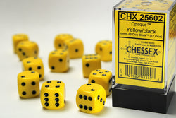 Chessex Opaque D6 12pack Dice