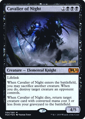 Cavalier of Night [Core Set 2020 Prerelease Promos]