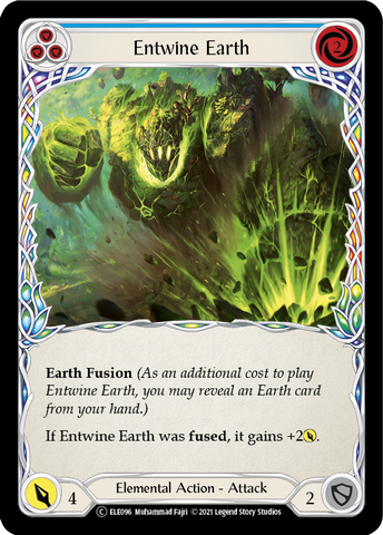 Entwine Earth (Blue) [U-ELE096] (Tales of Aria Unlimited)  Unlimited Rainbow Foil