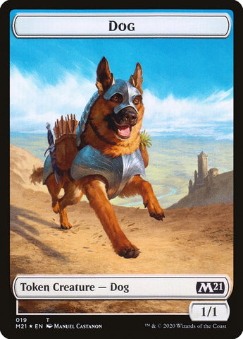 Cat (020) // Dog Double-Sided Token [Core Set 2021 Tokens]