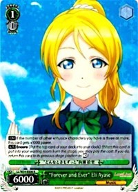 "Forever and Ever" Eli Ayase (LL/W34-E008 R) [Love Live! Vol. 2]