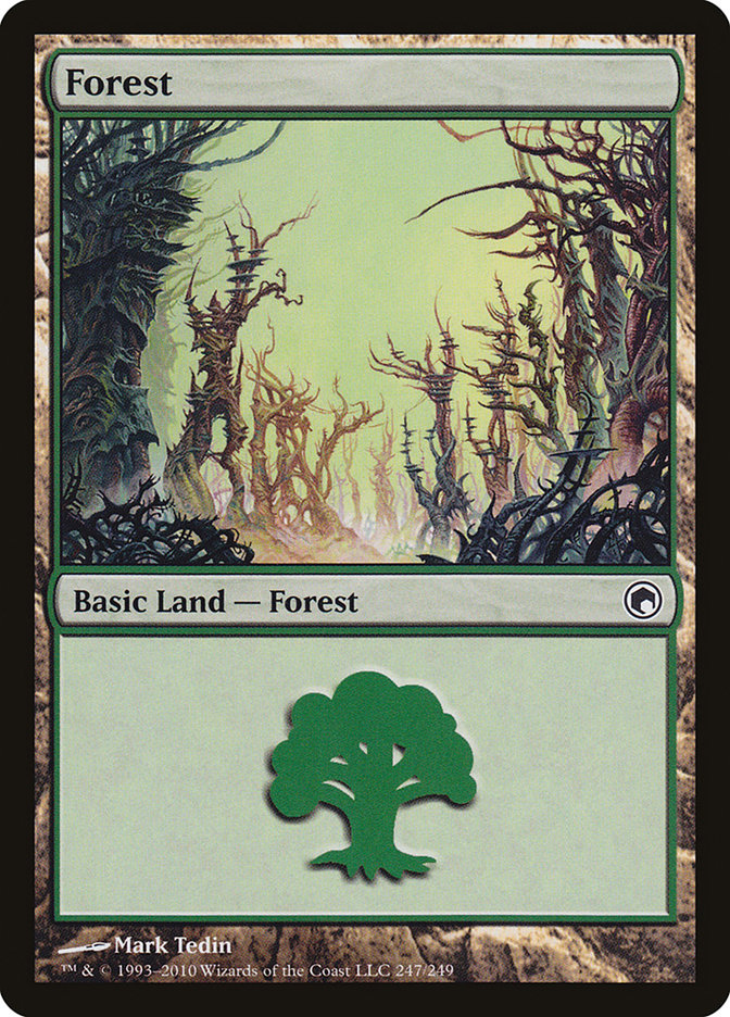 Forest (247) [Scars of Mirrodin]