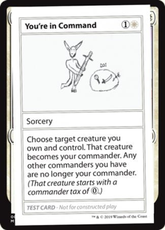 You're in Command (2021 Edition) [Mystery Booster Playtest Cards]