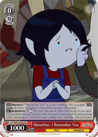 Marceline: I Remember You (AT/WX02-043S SR) [Adventure Time]
