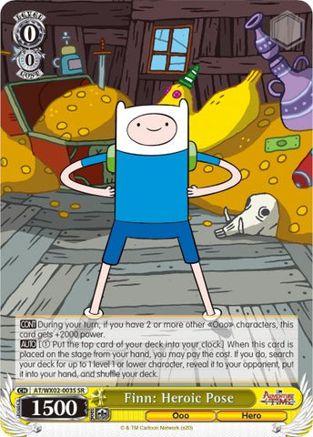 Finn: Heroic Pose (AT/WX02-003S SR) [Adventure Time]