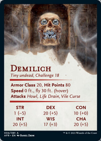 Demilich Art Card [Dungeons & Dragons: Adventures in the Forgotten Realms Art Series]