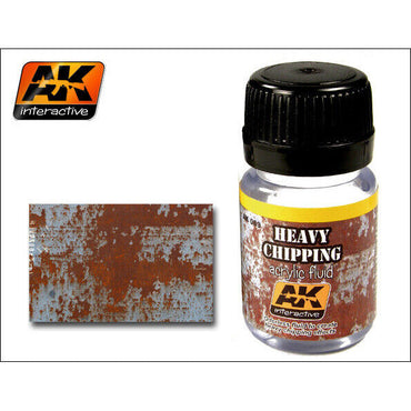 AK Interactive Weathering Heavy Chipping Acrylic Fluid Wash (AK089) - Tistaminis