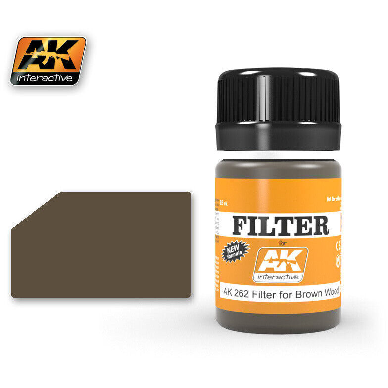 AK Interactive Weathering Filter for Brown Wood (AK262) - Tistaminis