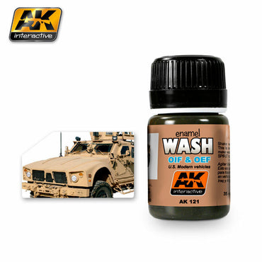 AK Interactive Weathering OIF and OEF US Vehicles Wash (AK121) - Tistaminis