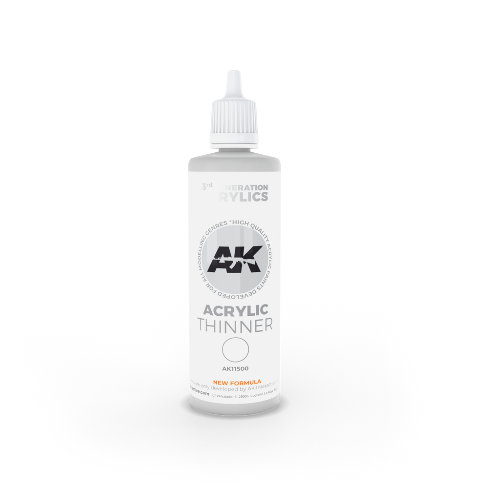 AK Interactive 3rd Gen Thinner 100ml New - Tistaminis