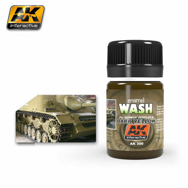 AK Interactive Weathering Dark Yellow Wash (AK300) - Tistaminis