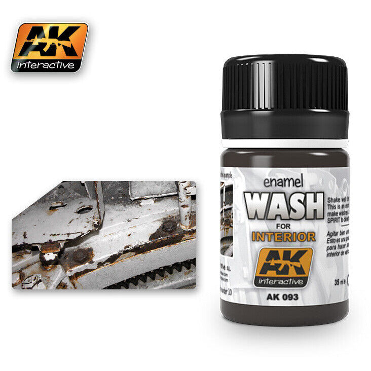 AK Interactive Weathering Enamel Wash for Interior (AK093) - Tistaminis