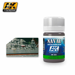 AK Interactive Weathering Grey Wash for Kriegsmarine Ships Naval Weathering - Tistaminis