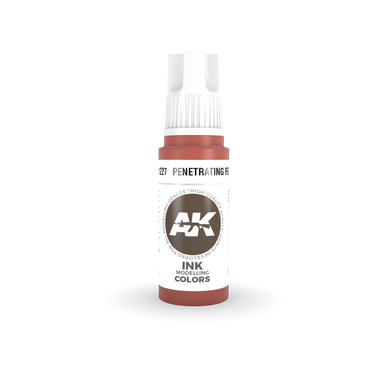 AK 3rd GEN Acrylic Penetrating Red INK 17ml - Tistaminis