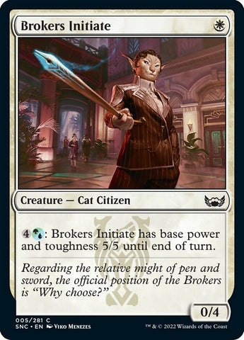 Brokers Initiate [Streets of New Capenna]
