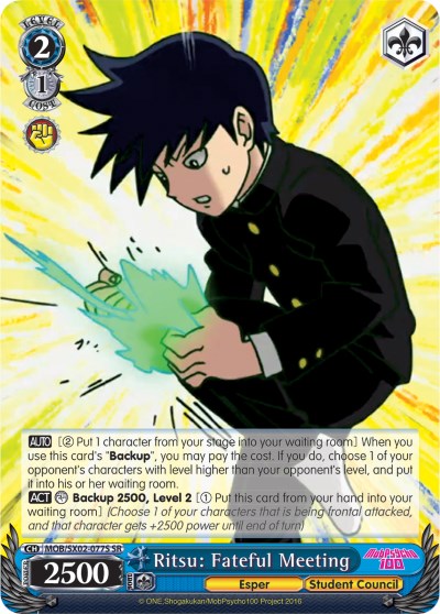 Ritsu: Fateful Meeting (MOB/SX02-077S SR) [Mob Psycho 100]