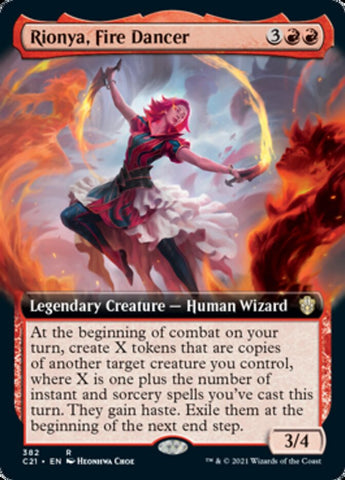 Rionya, Fire Dancer (Extended Art) [Commander 2021]