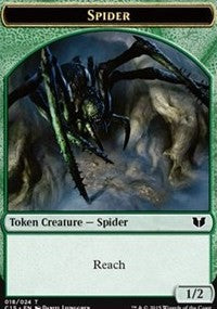 Spider // Dragon Double-Sided Token [Commander 2015 Tokens]