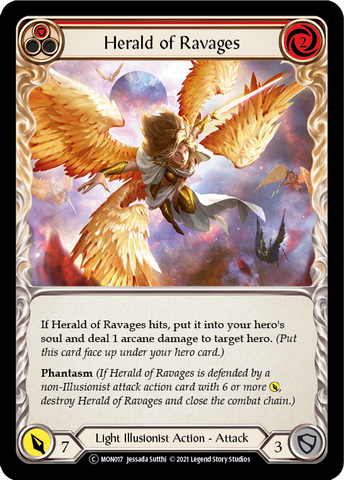 Herald of Ravages (Red) [U-MON017] (Monarch Unlimited)  Unlimited Normal
