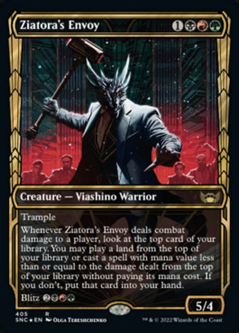 Ziatora's Envoy (Showcase Golden Age Gilded Foil) [Streets of New Capenna]