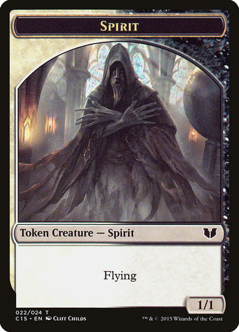 Zombie // Spirit (022) Double-Sided Token [Commander 2015 Tokens]
