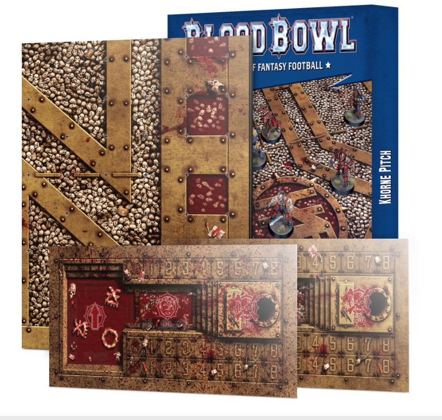 Khorne Team Double-sided Pitch and Dugouts Set