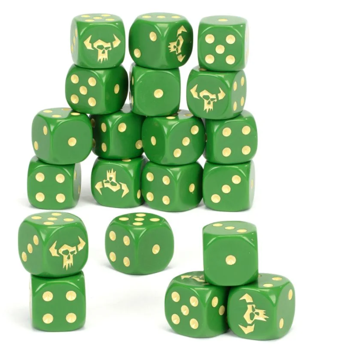 Orks Dice Set ( Pre Order available 11/09/2021.)