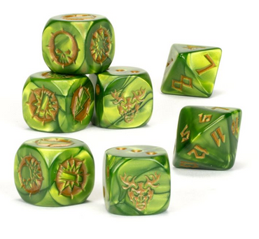 Blood Bowl Wood Elf Team Dice Set