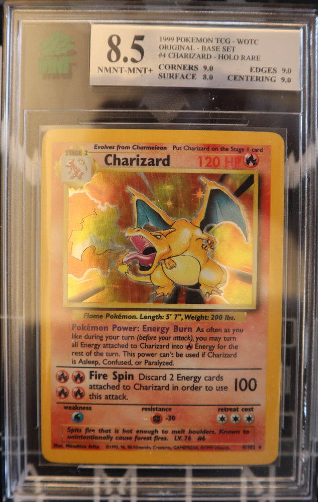 Charizard (4) - [Base Set] *MNT 8.5*