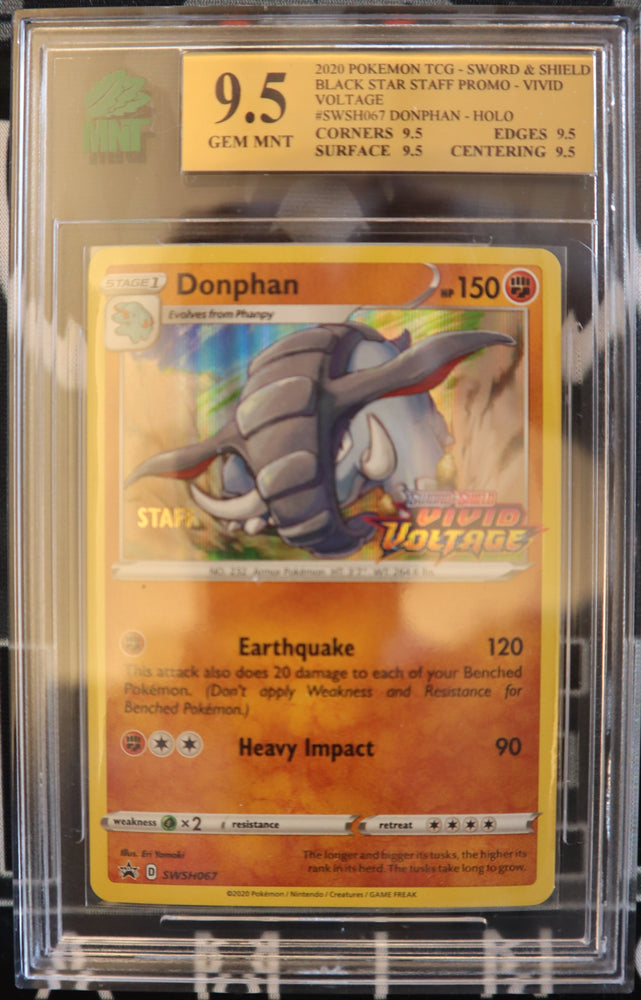Donphan (Staff) - SWSH066 [Vivid Voltage Promo] *MNT 9.5*