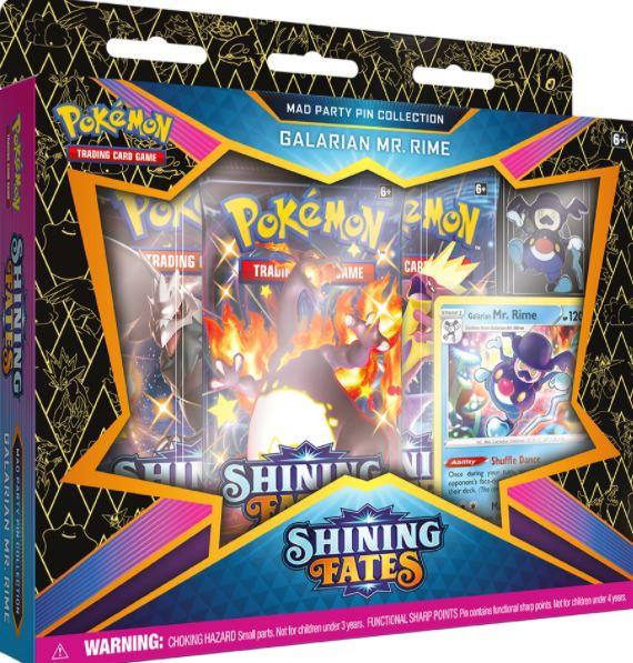 Pokemon Shining Fates Mad Party Pin Collection