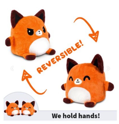 Plushmates: Reversible Fox (Happy Orange+Angry Orange)