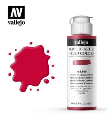 Quinacridone Crimson Vellejo Acrylic Artist Fluid Color
