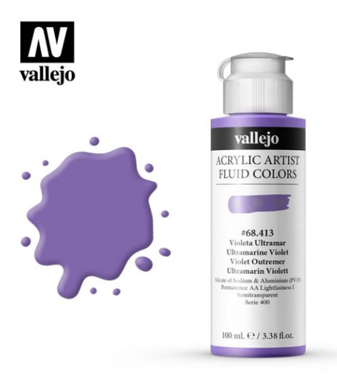 Ultramarine Violet Vellejo Acrylic Artist Fluid Color