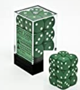 Chessex Opaque D6 12pack Dice